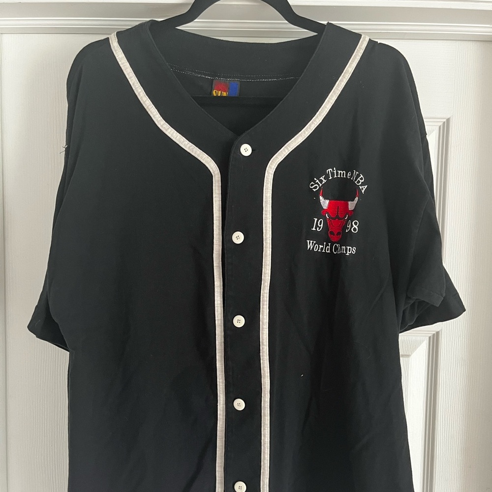 Chicago Bulls Baseball Jersey